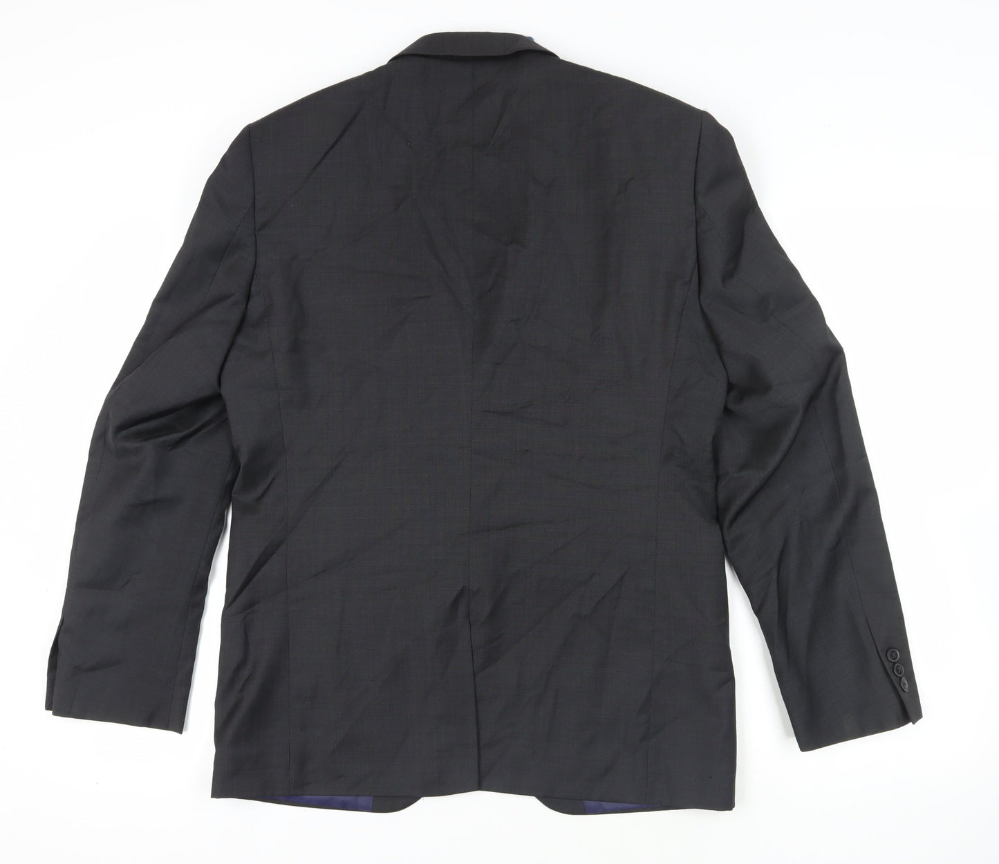 Next Black Wool Blend Two-Button Blazer - 40R