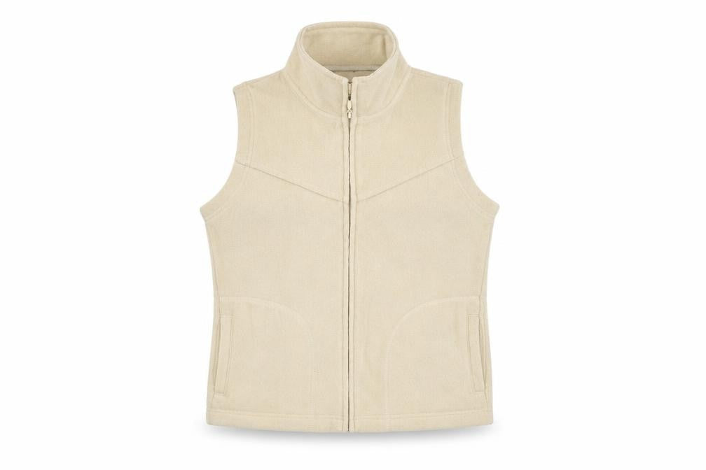 EWM Womens Beige Jacket Waistcoat Size 10 Zip