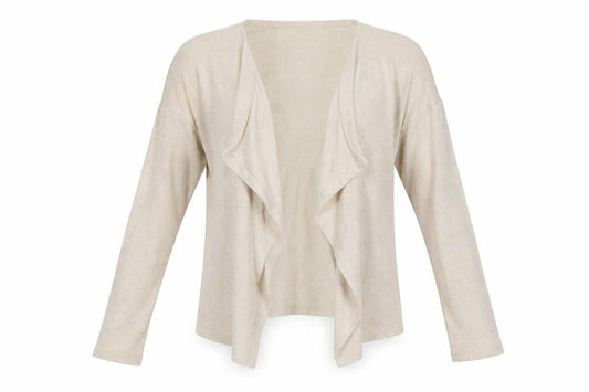 Gap Girls Beige V-Neck Vinyl Cardigan Jumper Size 12 Years