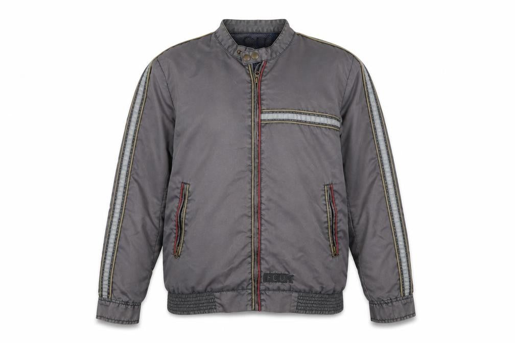 French Connection Mens Grey Bomber Jacket Jacket Size S Zip