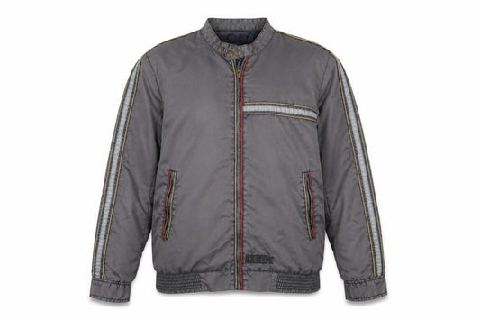 French Connection Mens Grey Bomber Jacket Jacket Size S Zip