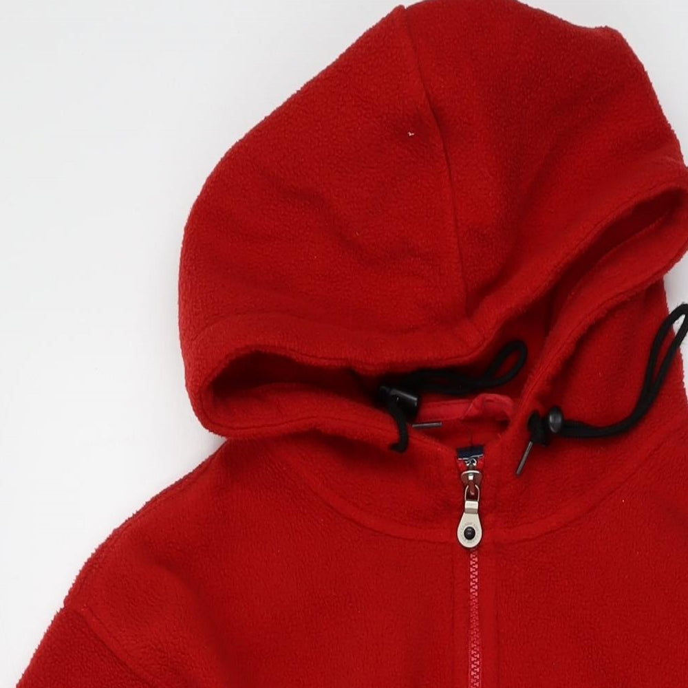 Lands' End Womens Red Jacket Size 10 Zip
