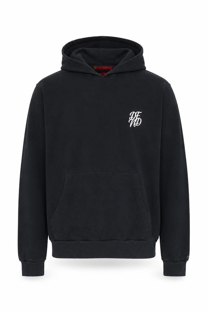 DFVD Mens Blue Cotton Pullover Hoodie Size XL