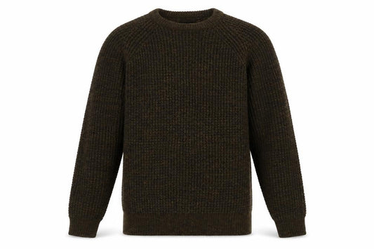 SUIT Mens Green Round Neck Acrylic Pullover Jumper Size S Long Sleeve