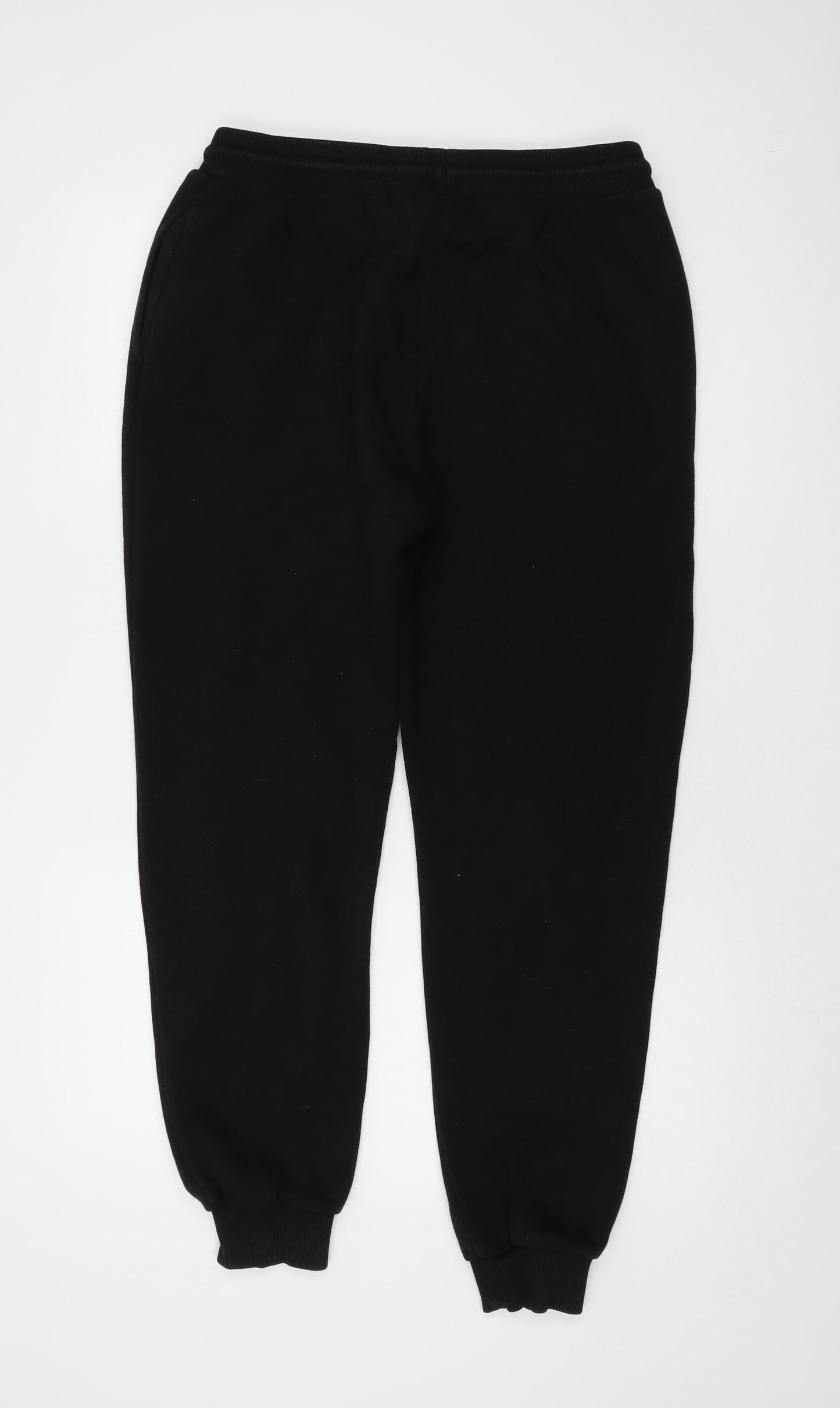 CLOSURE Mens Black Cotton Sweatpants Trousers Size L L28 in Regular Drawstring