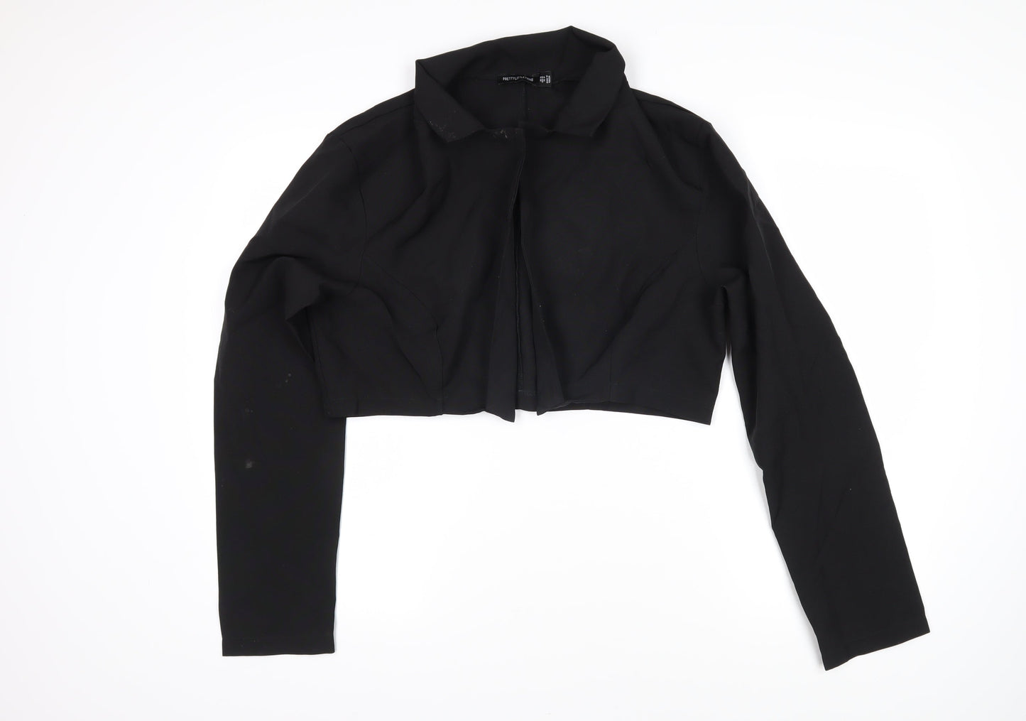 PRETTYLITTLETHING Womens Black Jacket Size 14