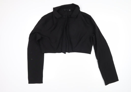 PRETTYLITTLETHING Womens Black Jacket Size 14