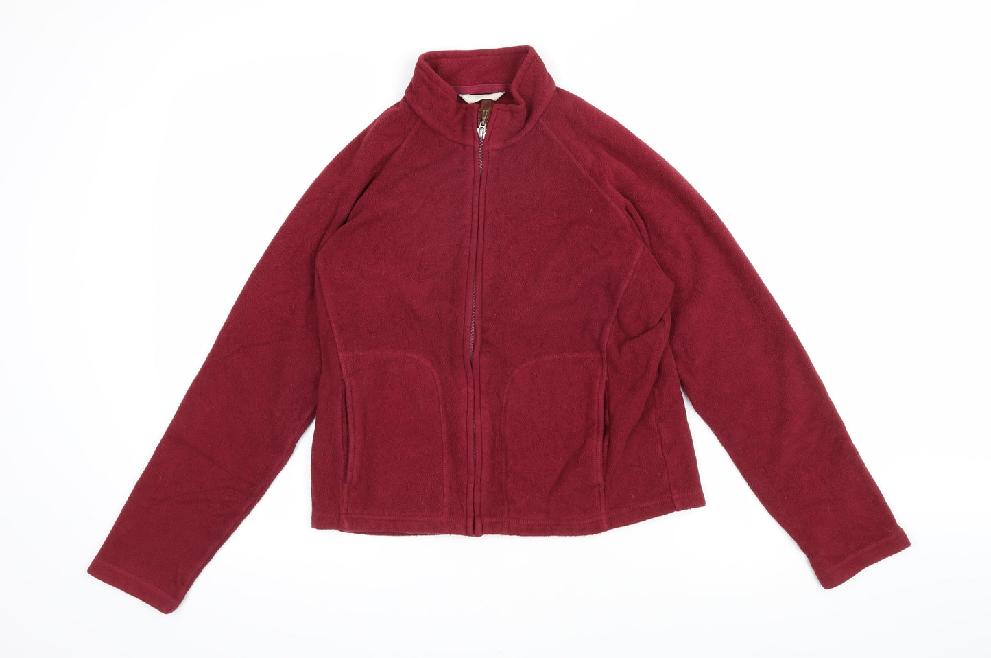 Marks and Spencer Womens Red Jacket Size 12 Zip