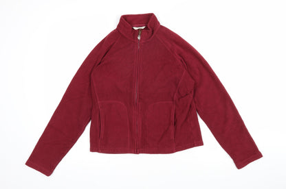 Marks & Spencer Womens Red Jacket Size 12 Zip