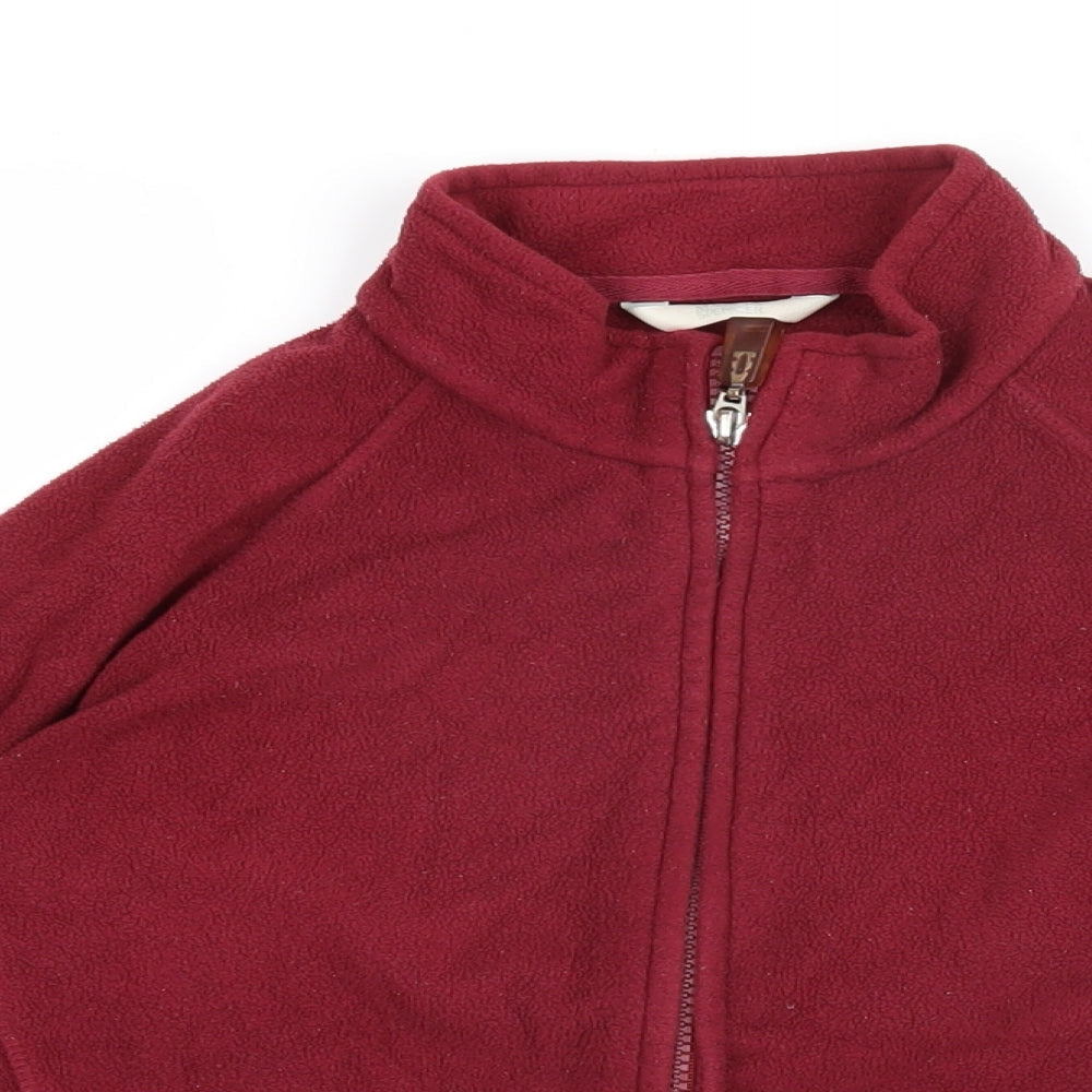 Marks and Spencer Womens Red Jacket Size 12 Zip