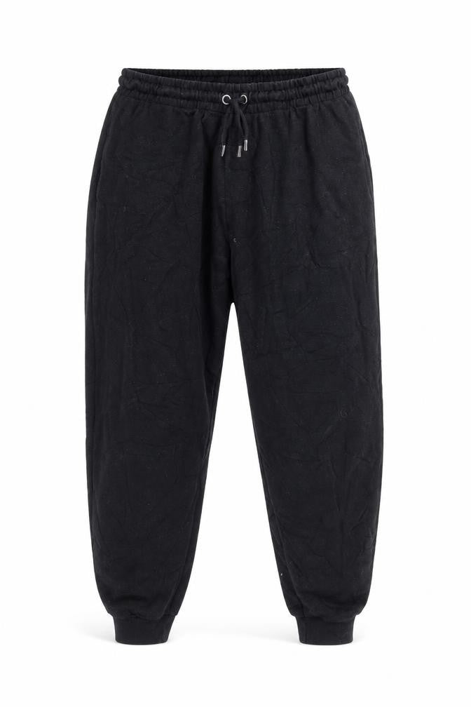 Boohoo Mens Black Polyester Jogger Trousers Size XL L27 in Regular Drawstring - Elasticated waist