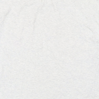 Brand and care label for Next girls’ grey 100% cotton basic t-shirt, size 12, years round neck pullover - bonjour