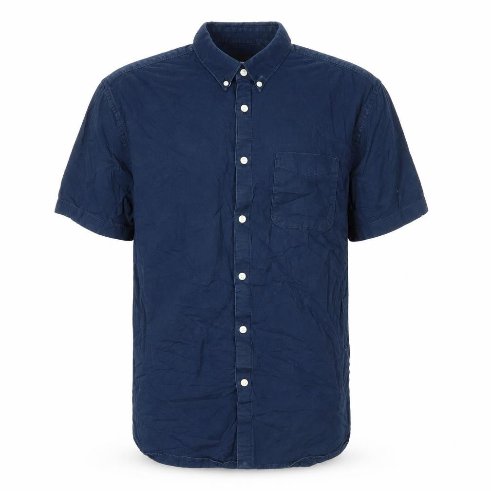 Burton Mens Blue Cotton Button-Up Size XL Collared Button