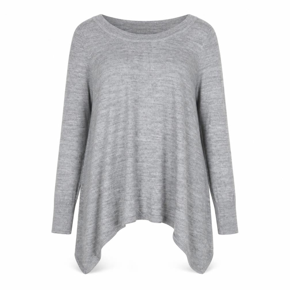 H&M Womens Grey Boat Neck Acrylic Pullover Jumper Size S