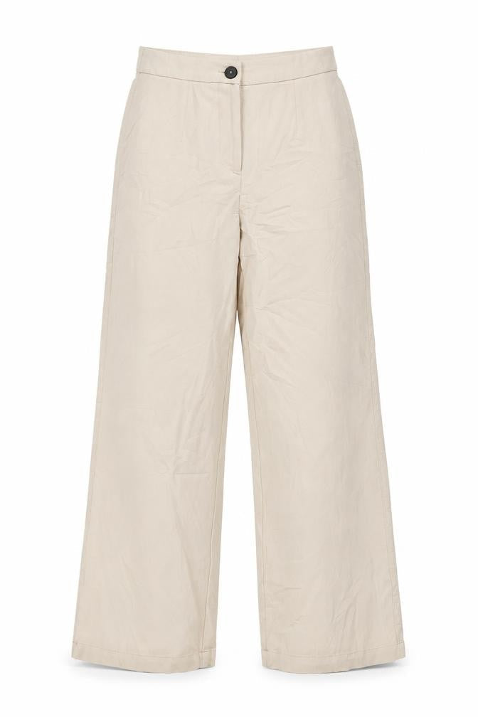 Berksha Womens Beige Polyester Trousers Size 38 L30 in Regular Zip