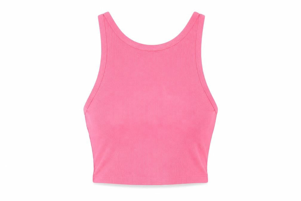 Zara Womens Pink Cotton Basic T-Shirt Size S Scoop Neck