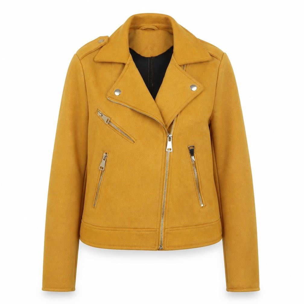 Quiz Womens Yellow Jacket Size 6 Zip