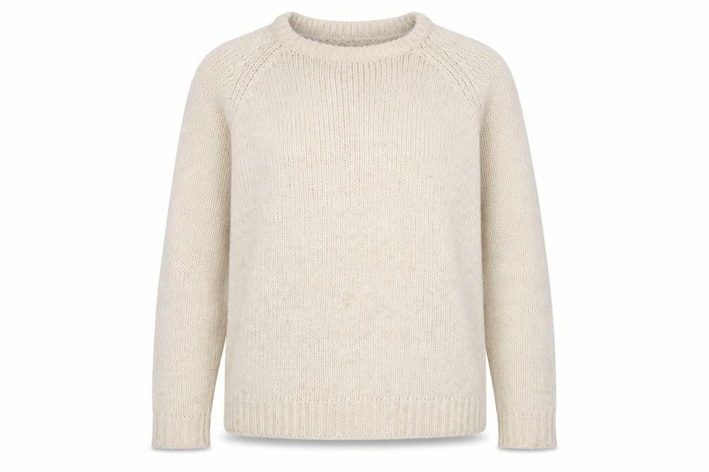 Brave Soul Womens Beige Crew Neck Acrylic Pullover Jumper Size S