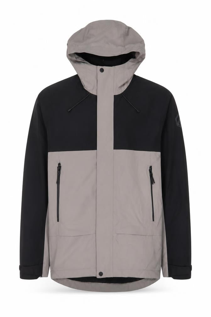 Marks and Spencer Mens Grey Rain Coat Coat Size M Zip - Zip Pockets