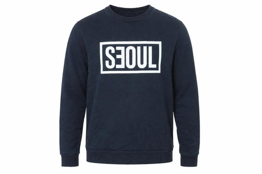 Topman Mens Blue Cotton Pullover Sweatshirt Size L - SEOUL