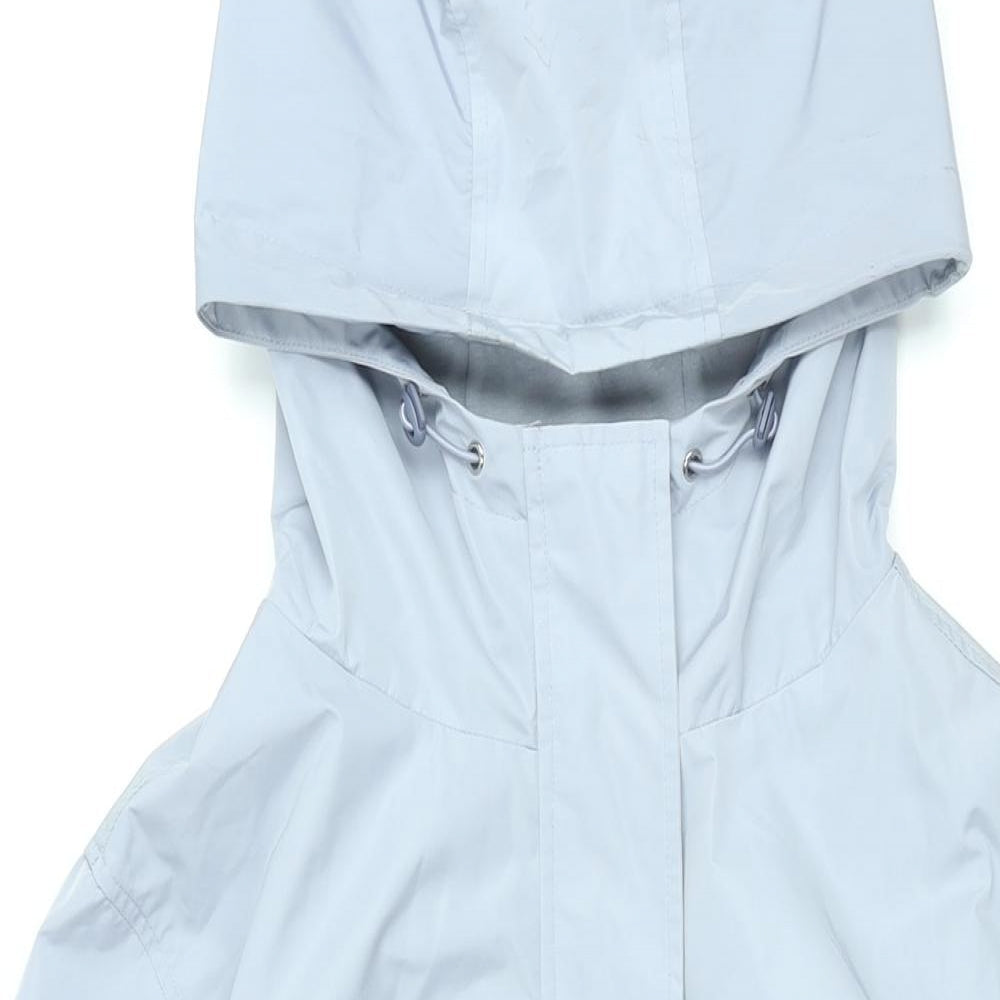 Marks and Spencer Womens Blue Rain Coat Coat Size 12 Zip