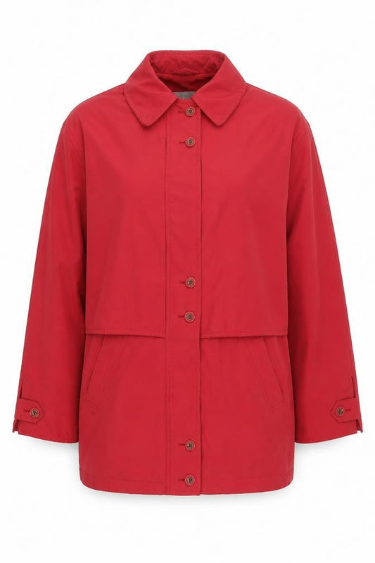 Dannimac Womens Red Parka Jacket Size M Zip