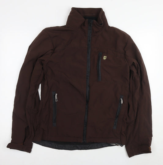 Orange Mens Brown Jacket Size M Zip