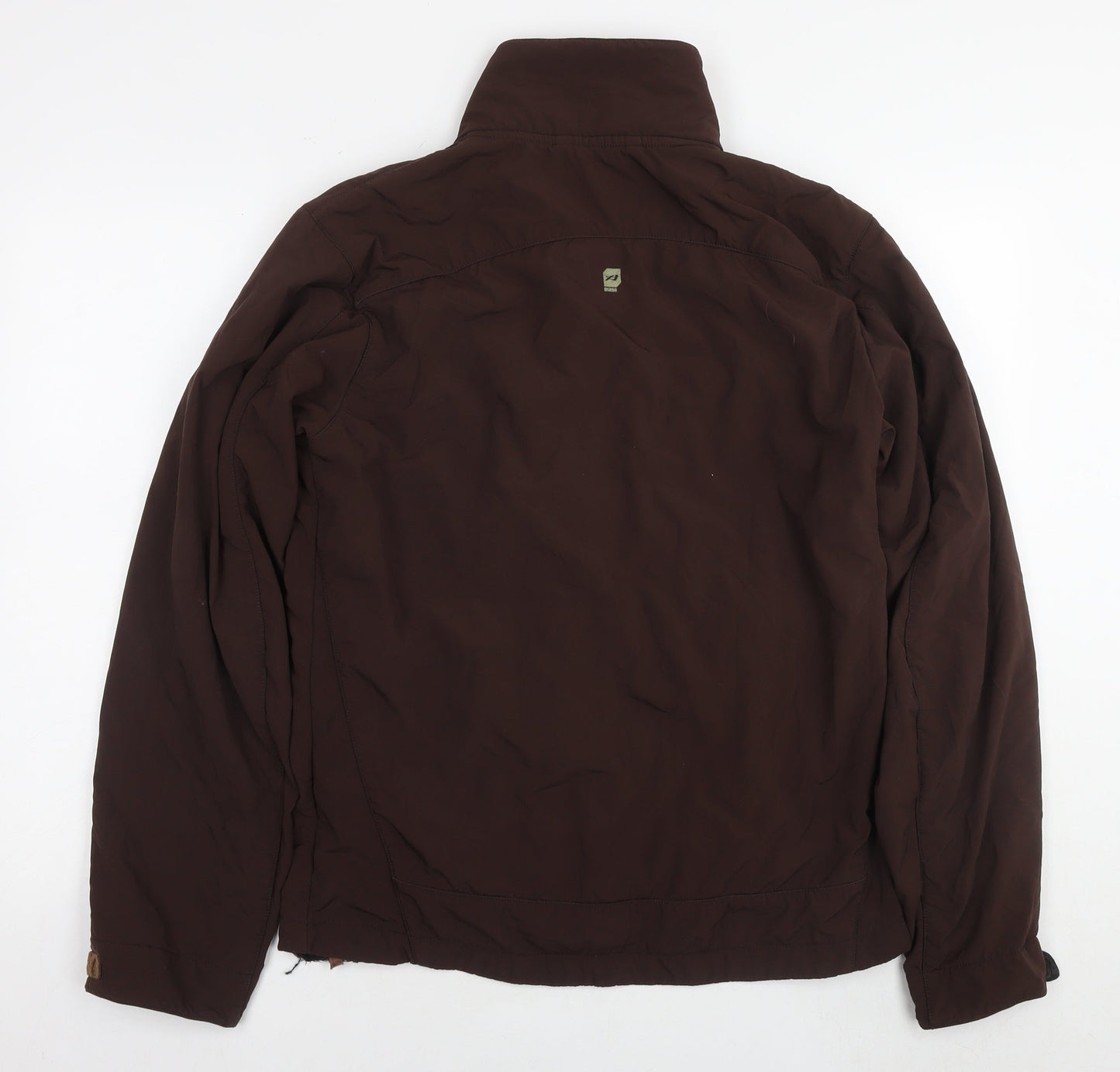Orange Mens Brown Jacket Size M Zip