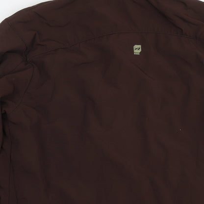 Orange Mens Brown Jacket Size M Zip
