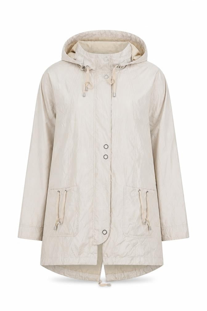 Betty Kay Womens Beige Parka Jacket Size 16 Zip