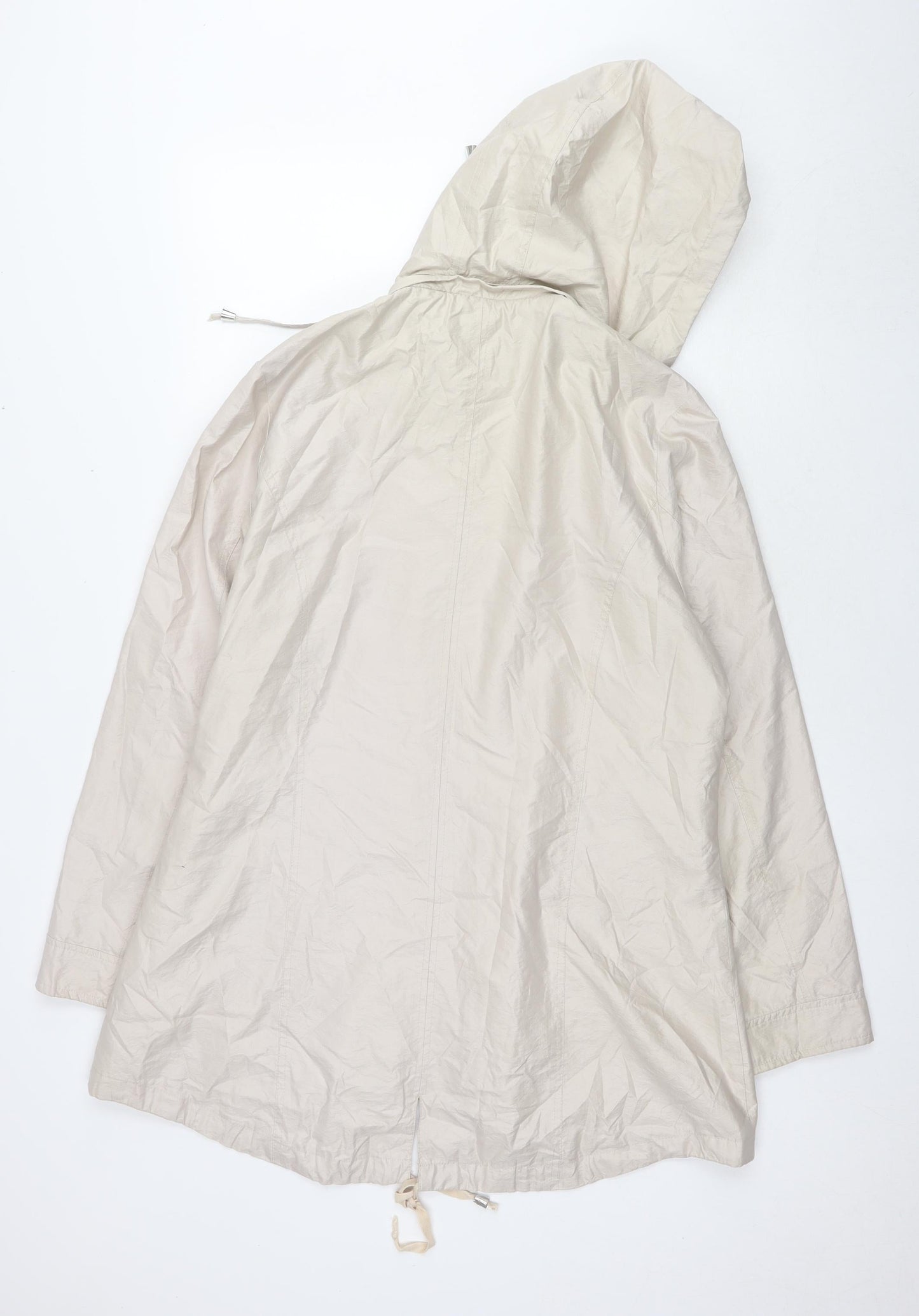 Betty Kay Womens Beige Parka Jacket Size 16 Zip