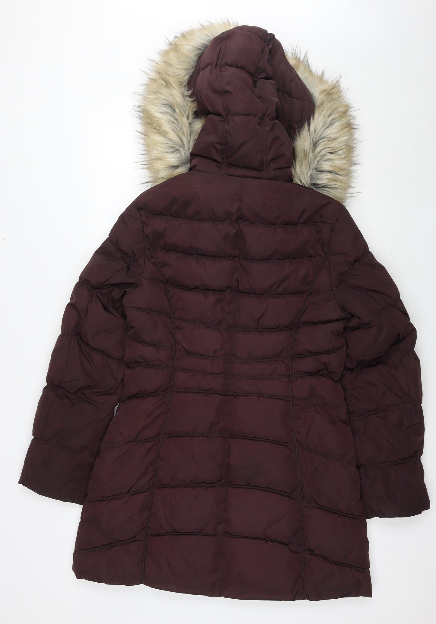 Laundry by Shelli Segal Womens Brown Quilted Jacket Size S Zip