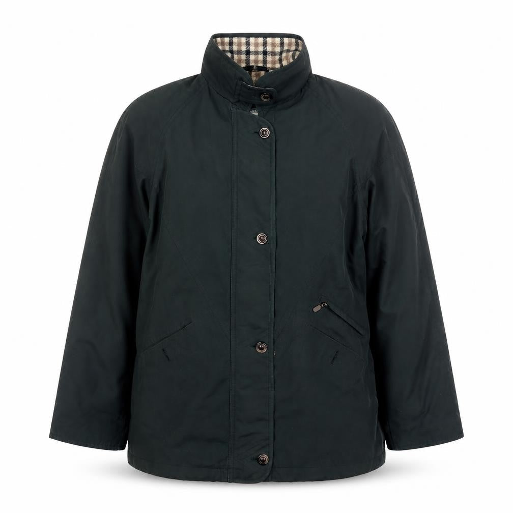 Debenhams Womens Green Bomber Jacket Coat Size 10 Zip