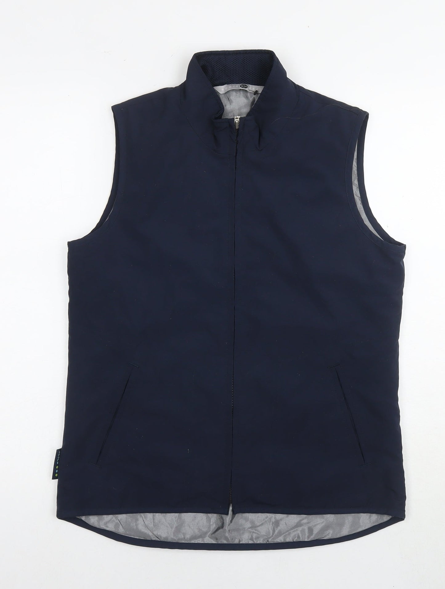 BHS Womens Blue Gilet Waistcoat Size 10 Zip