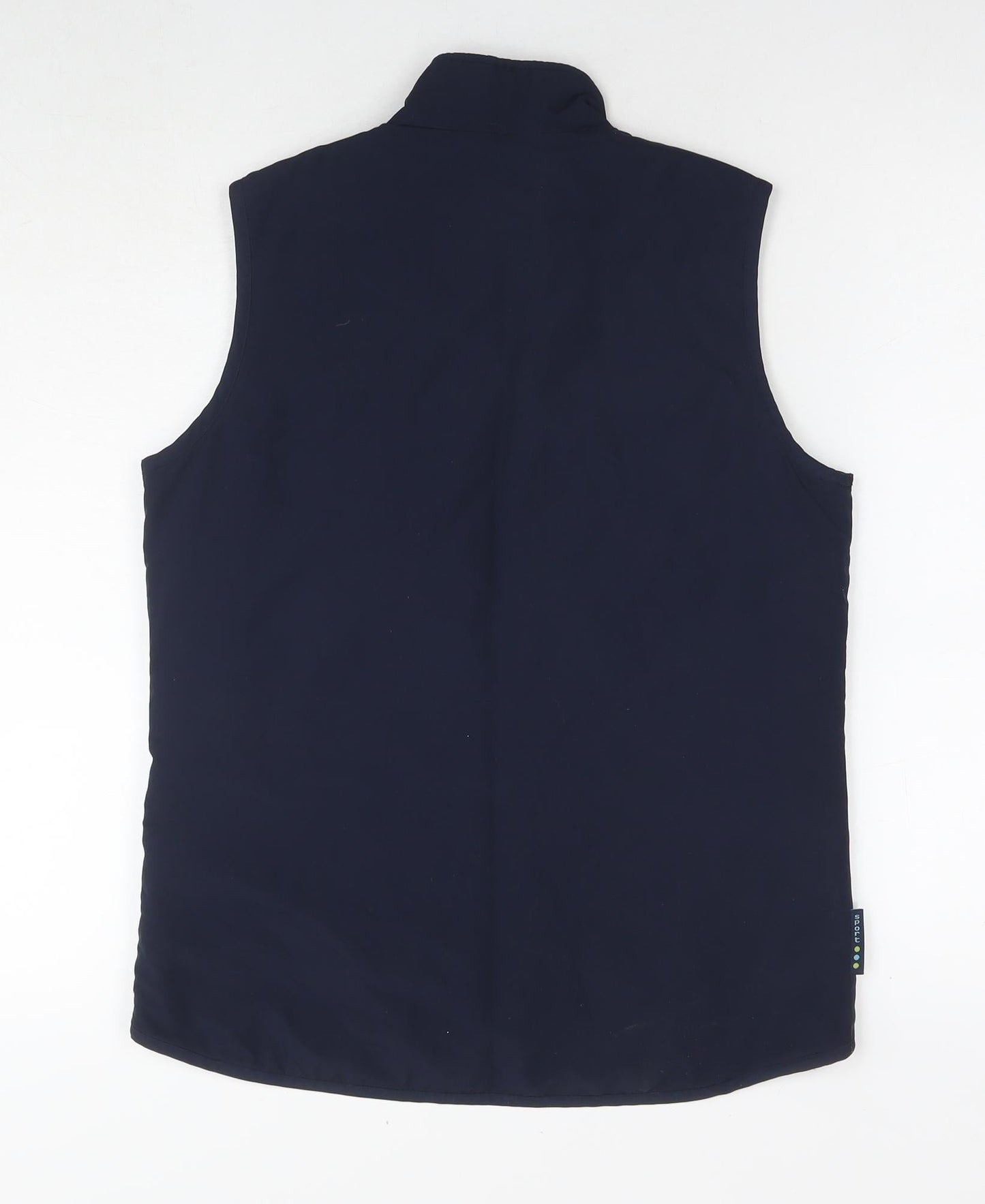 BHS Womens Blue Gilet Waistcoat Size 10 Zip