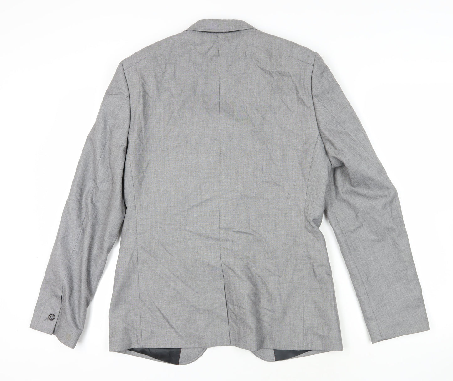 White Label Grey Checked Blazer, Size L, Regular Fit