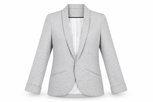 Front view of Miss Selfridge Grey Blazer UK 4 Casual Workwear