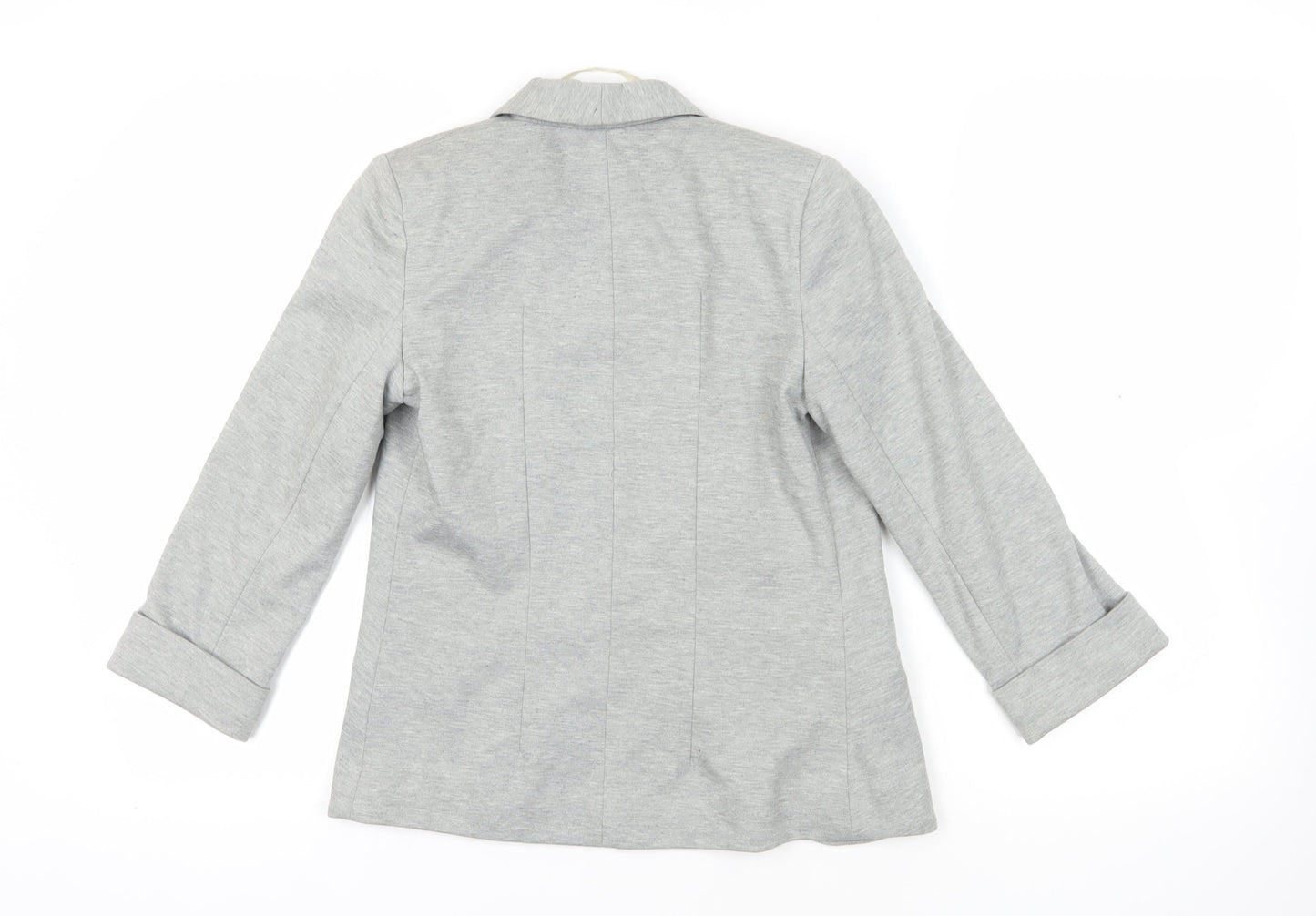 Miss Selfridge Grey Blazer UK 4 Casual Workwear