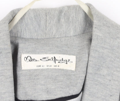 Brand and care label for Miss Selfridge Grey Blazer UK 4 Casual Workwear