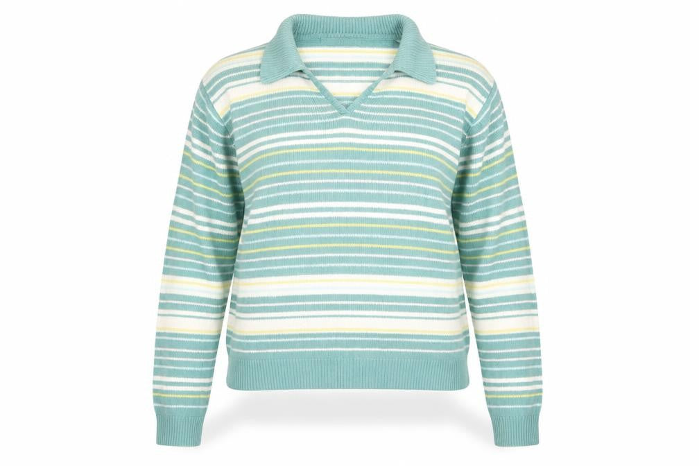 EWM Multicoloured Striped Pullover Jumper Size 14