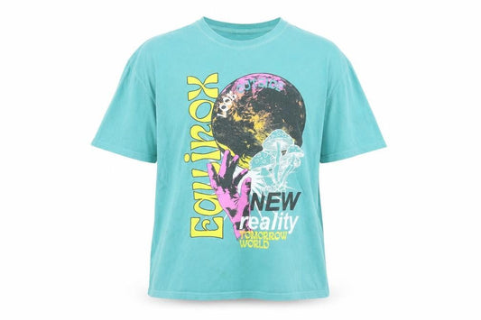 Shock Womens Blue 90s Graphic T-Shirt XL Cotton Relaxed