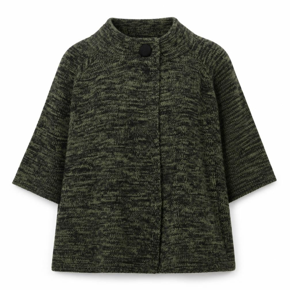 Jeffrey & Paula Green Chunky Knit Cape Size 20/22