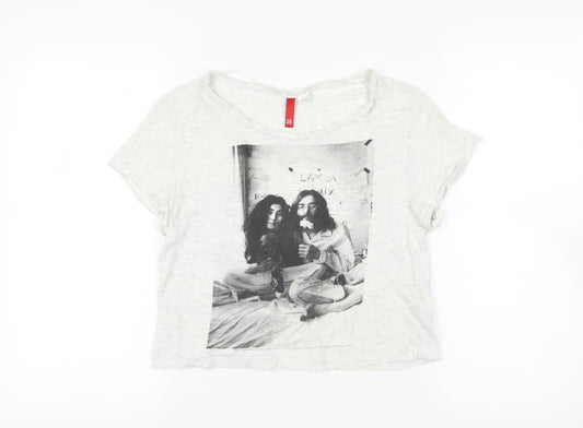 John Lennon White T-Shirt Women's Size 8
