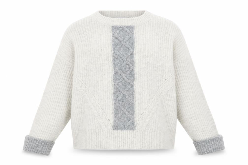 RJR John Rocha Ivory Knit Pullover Jumper Size 12