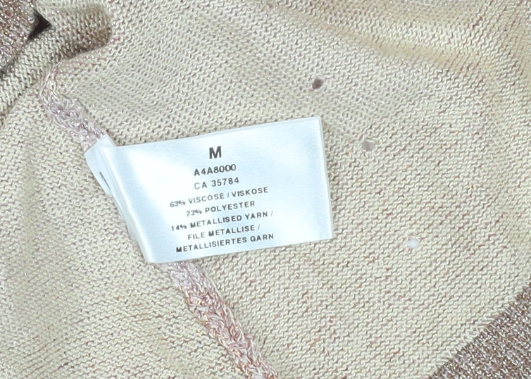 Precis Petite Beige V-Neck Sleeveless Tank Top M