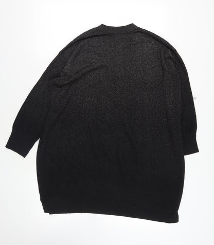 Back view of The White Company Black V-Neck jumper -, size L