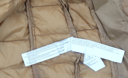 Brand and care label for Zara Grey Puffer Jacket -, size S, Hooded & Lightweight