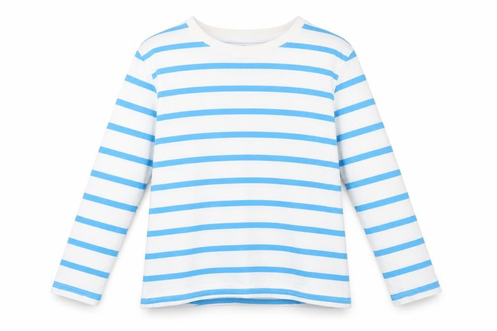 Reserved Boys Stripe T-Shirt, Blue & White, 8-9 Years
