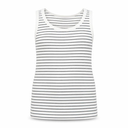 Front view of Marks & Spencer Striped Cotton Tank, size 18