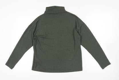Back view of Uniqlo Green High Neck jumper XS